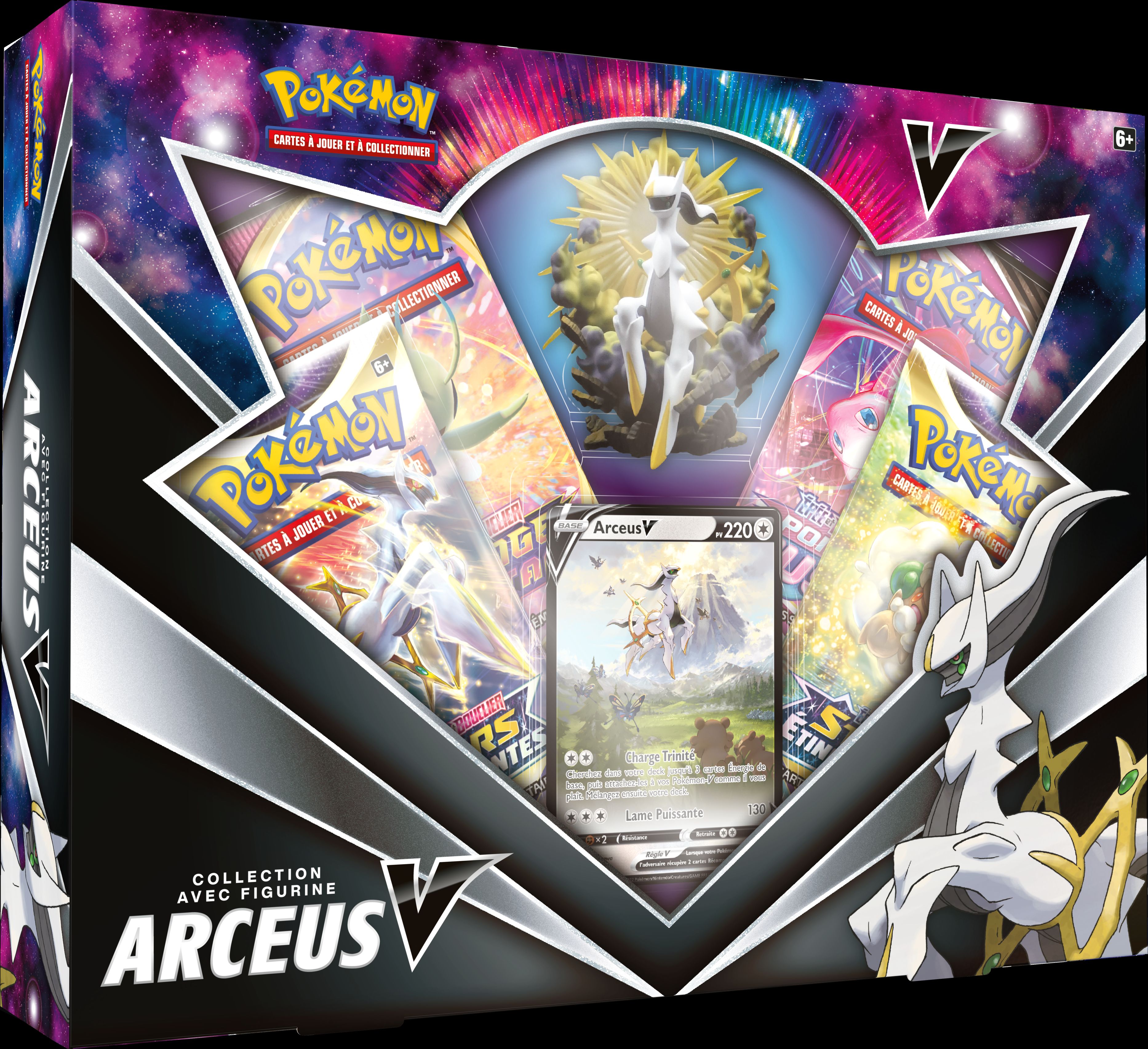 Coffret Pokemon V Figurine (4 boosters + 1 figurine) - Arceus-V