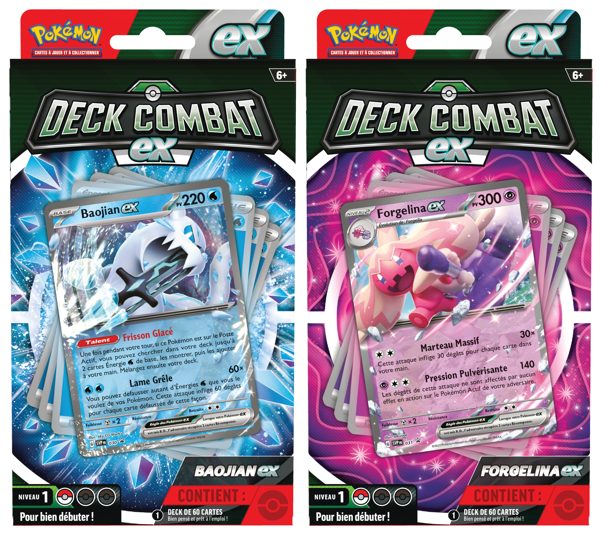 Pokémon JCC - Deck Combat Baojian-ex ou Forgelina-ex (1x deck al