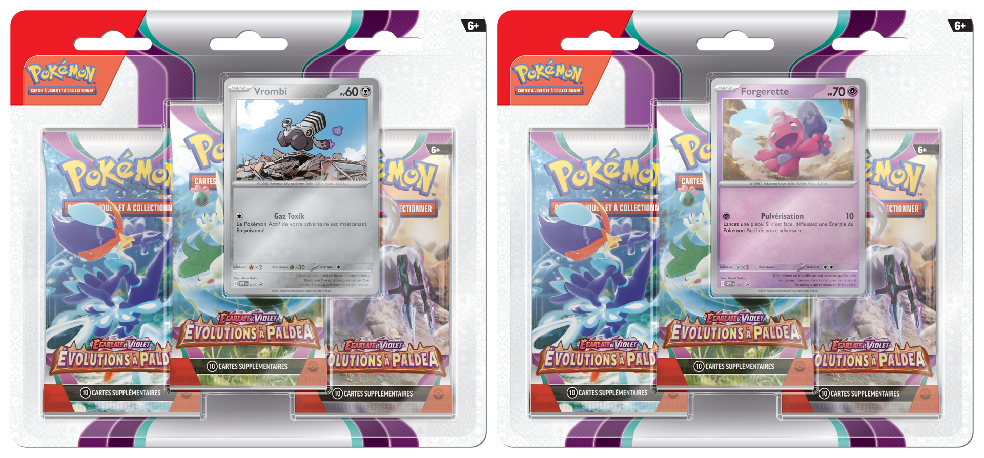 Pokémon JCC - Écarlate et Violet - Pack Blister de 3 Boosters Év