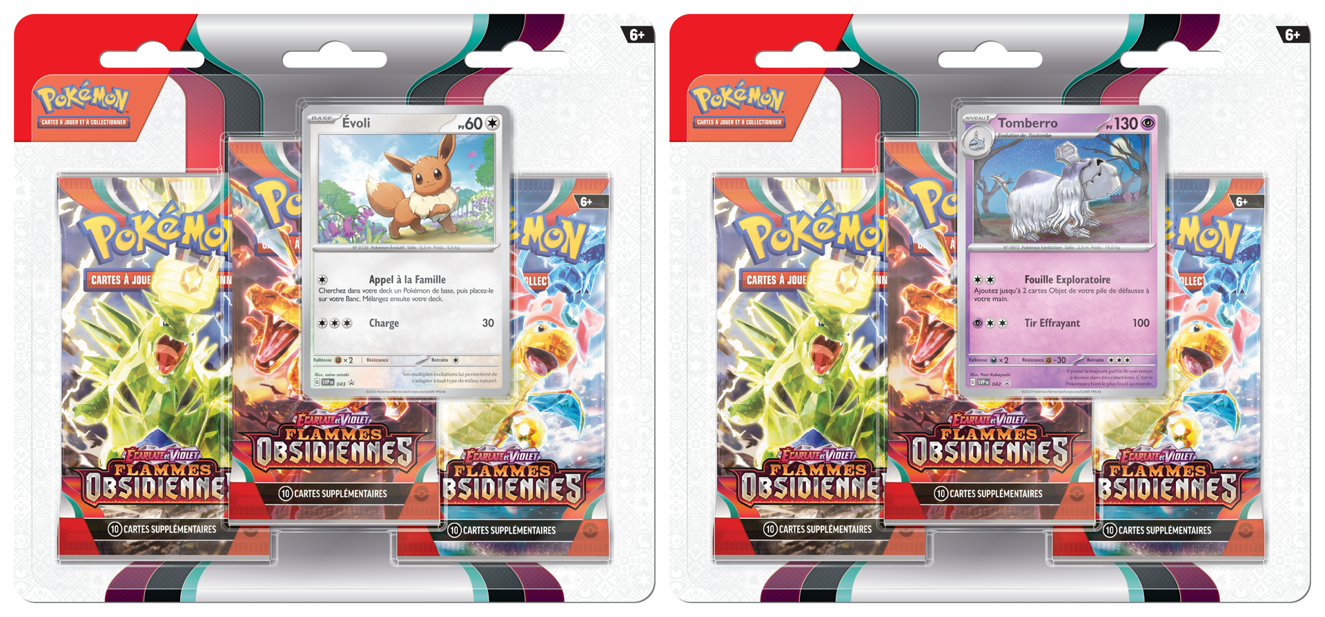 Pokémon JCC - Écarlate et Violet - Pack Blister de 3 Boosters Fl