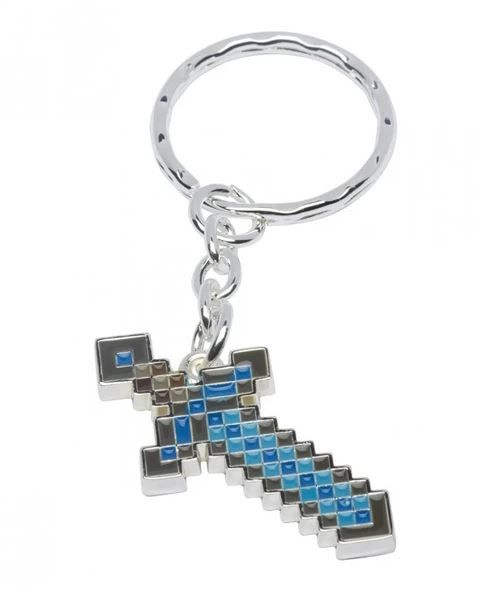 Minecraft Diamond Sword Keychain