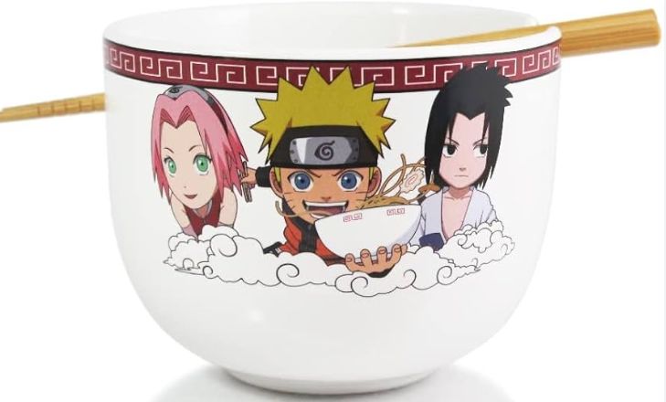 NARUTO - Bol à Ramen avec Baguette 414ml - Team