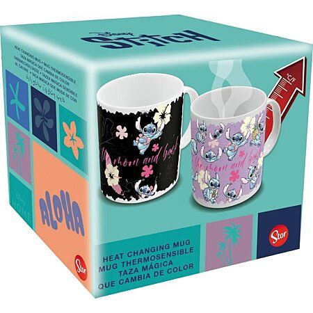 Stor - Lilo & Stitch - "Stitch" Warmteverandering Keramische Mok in Geschenkverpakking 325 ML