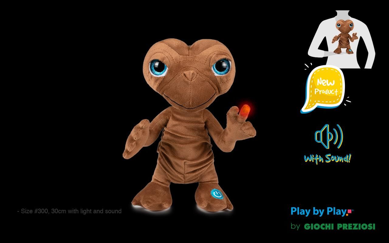 E.T. l'Extra-terrestre - Peluche sonore et lumineuse E.T. 25cm