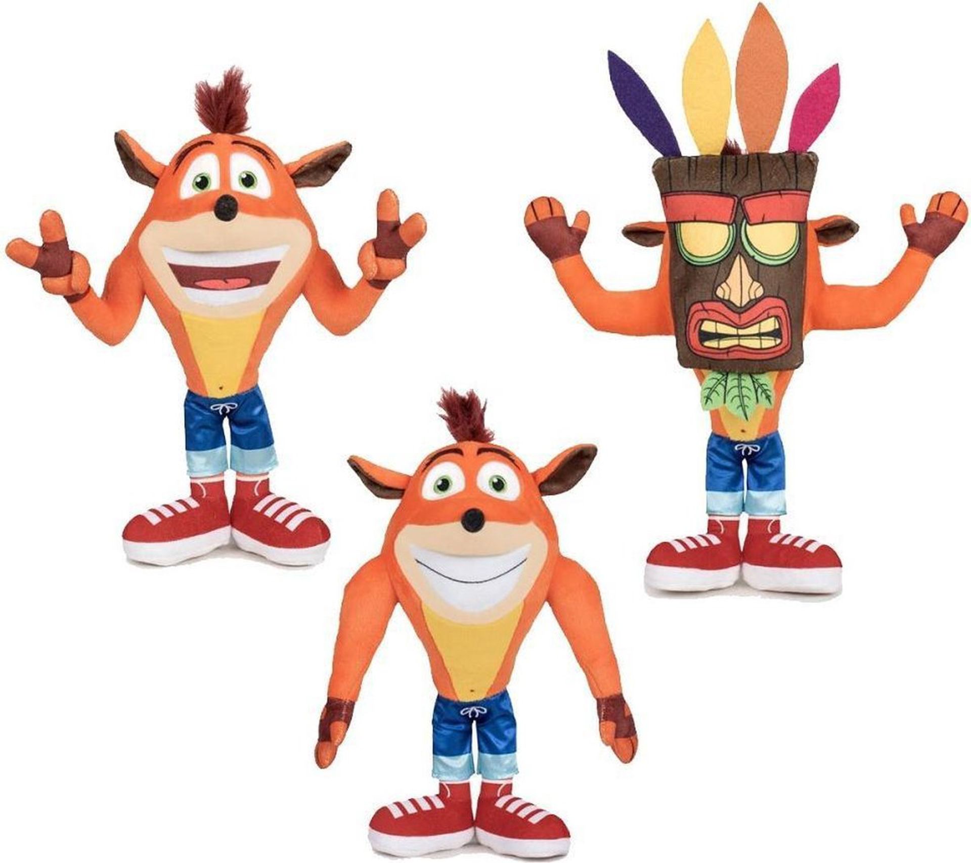 Crash Bandicoot - Peluches Douces 21cm au choix*