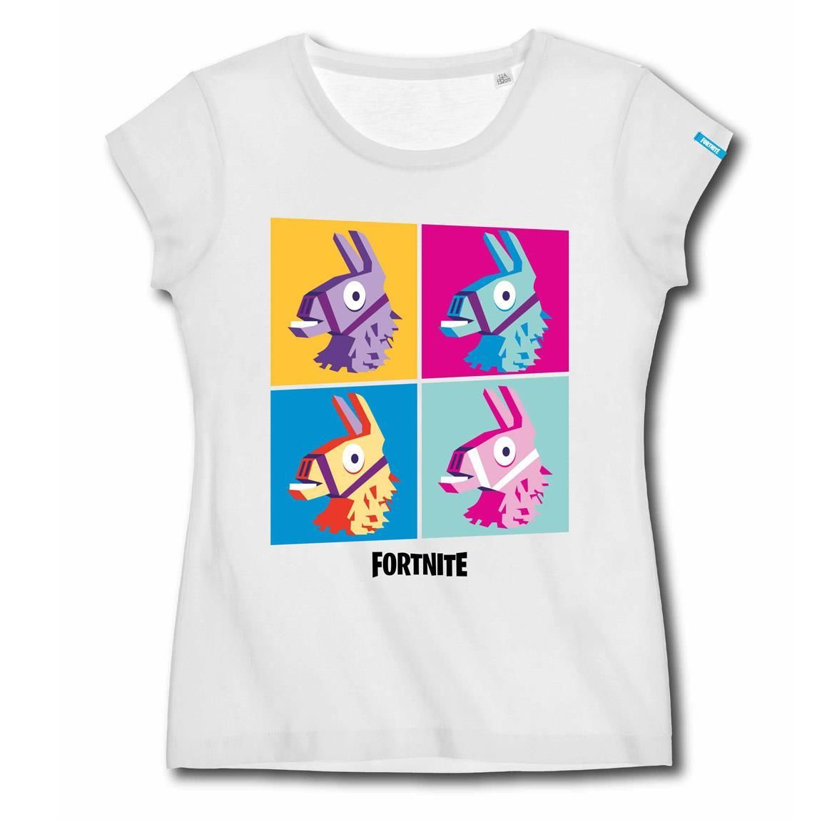 Fortnite - White Lama T-Shirt Kids 10ans