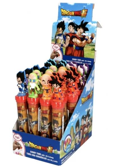 Bonbon Dragon Ball Z avec bouchon tampon 8gr
