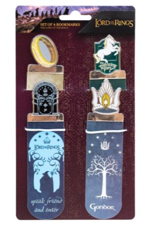 LE SEIGNEUR DES ANNEAUX - Set de 4 Marque-Pages