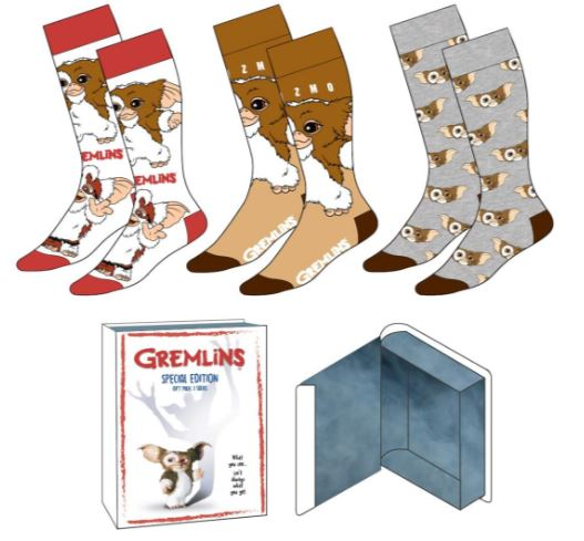 GREMLINS - Pack de 3 Paires de Chaussettes (Taille 36-43)
