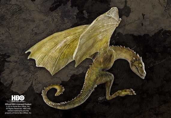 Game of Thrones - Rhaegal Baby Dragon Polyresin Sculpture 15cm