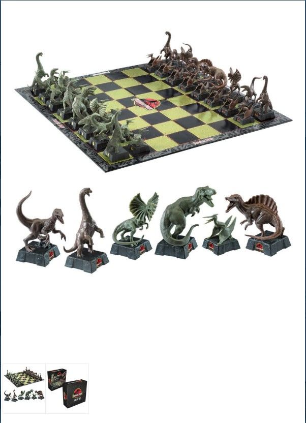 Jurassic Park jeu d´échecs Dinosaurs