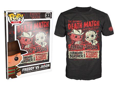 Funko Pop! Tees : Freddy vs Jason Ultimate Deathmatch- L