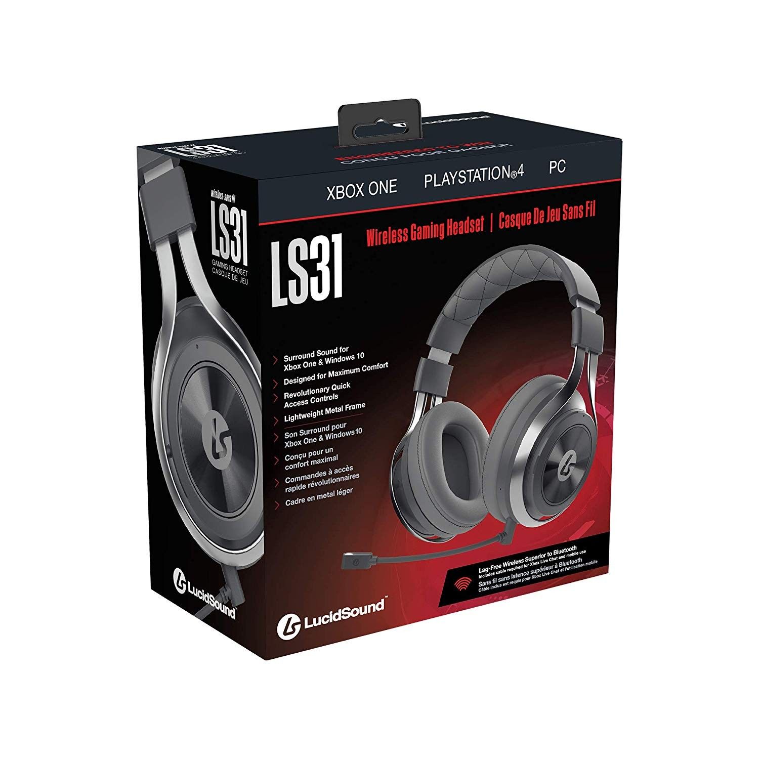 Lucidsound - LS31 Casque Gaming Sans-Fil Gris