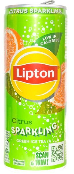 LIPTON Ice tea : citrus  Sparking green 250mL