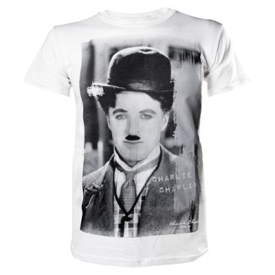 Charlie Chaplin White T-Shirt - M