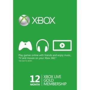 Xbox Live Gold Card 12 Mois