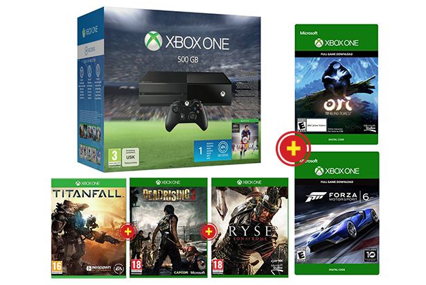 Xbox One 500GB Black + Fifa 16