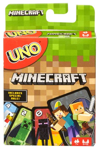 Minecraft jeu de cartes UNO