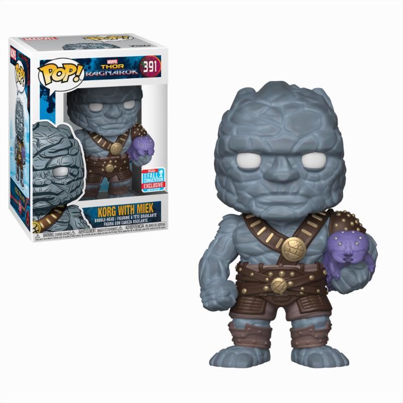 Funko Pop! Marvel Thor Ragnarok Korg Holding Miek