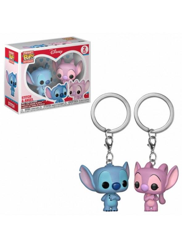 Funko Pocket Pop! Keychain Disney Stitch & Angel 2-Pack