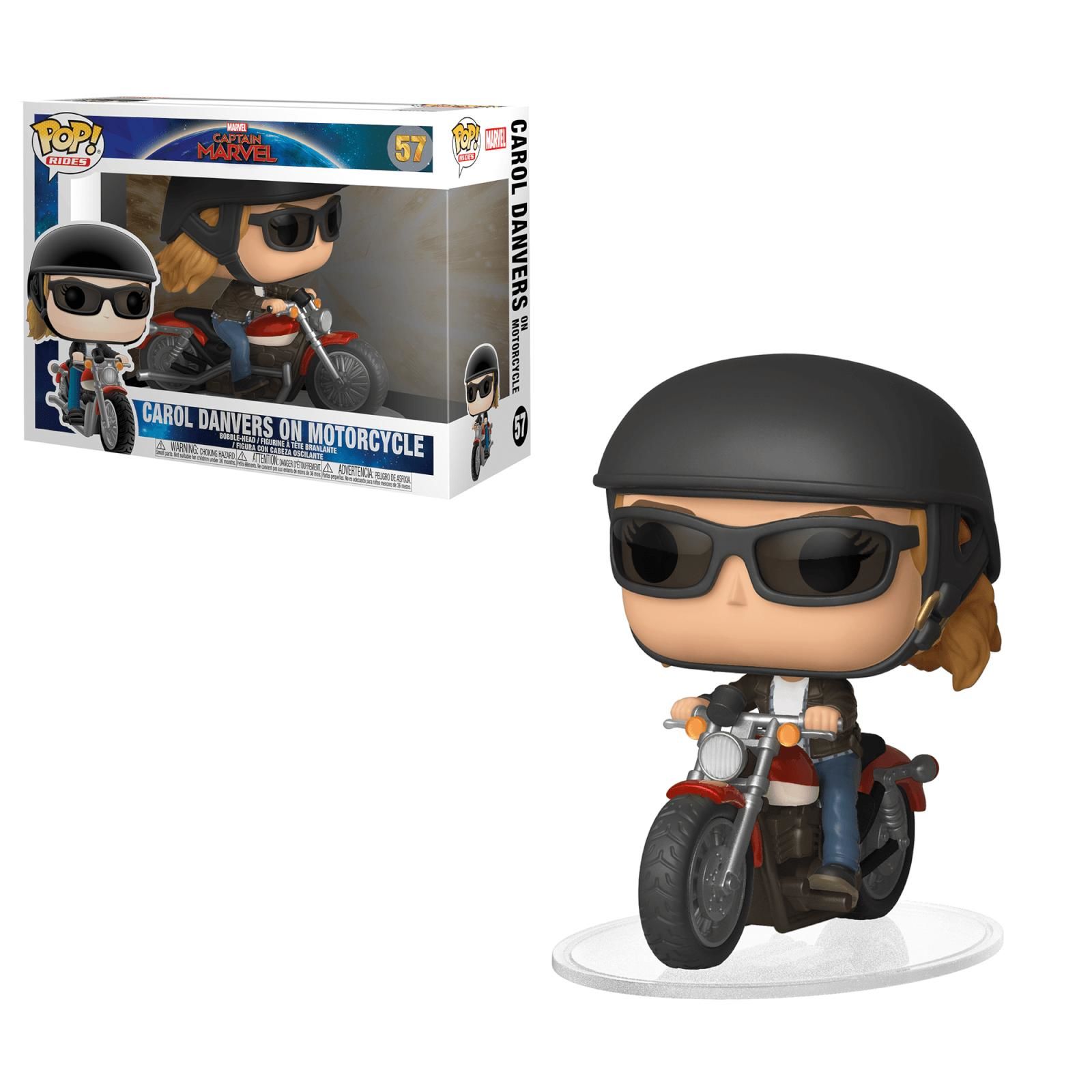 Funko Pop! Rides Captain Marvel Carol Danvers on Motorcycle