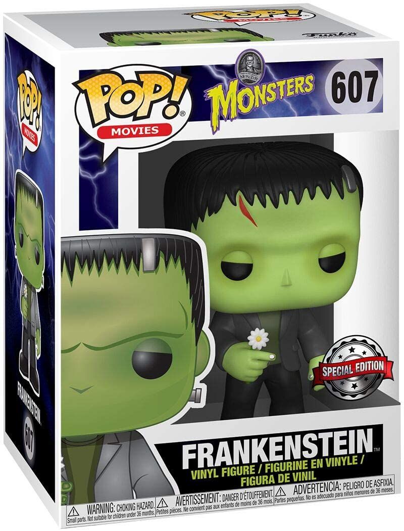 Funko Pop! Movies: Monsters - Frankenstein (with Flower) Glow-in