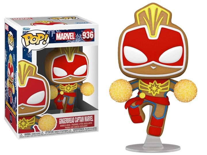 Funko Pop! Marvel: Holiday - Gingerbread Captain Marvel