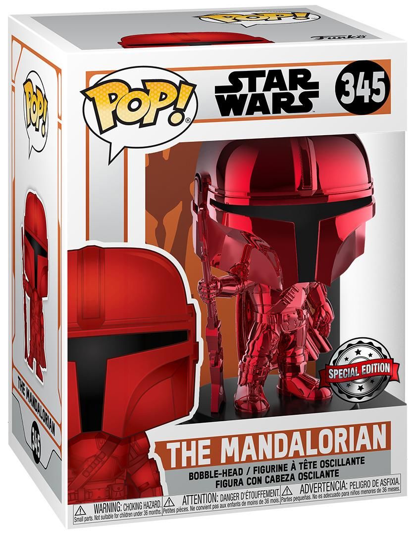 Funko Pop! Star Wars: The Mandalorian (Red Chrome) US Exclusive