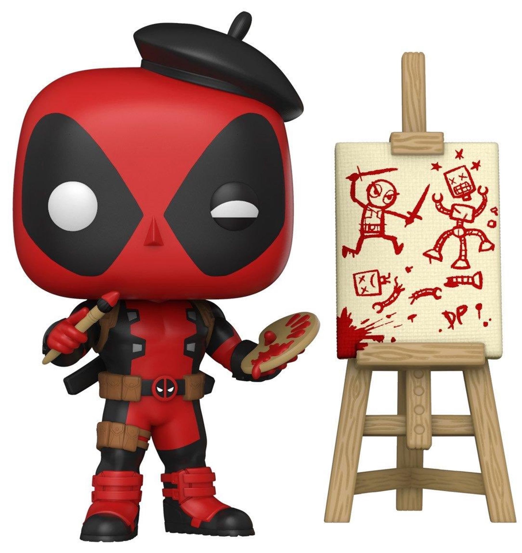 Funko Pop! Marvel: Deadpool - Deadpool as French Painter - US Ex