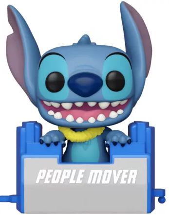 Funko Stitch on the peoplemover
