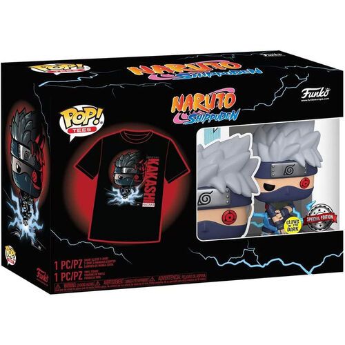 Funko Pop! & Tee - Naruto Shippuden Kakashi Medium