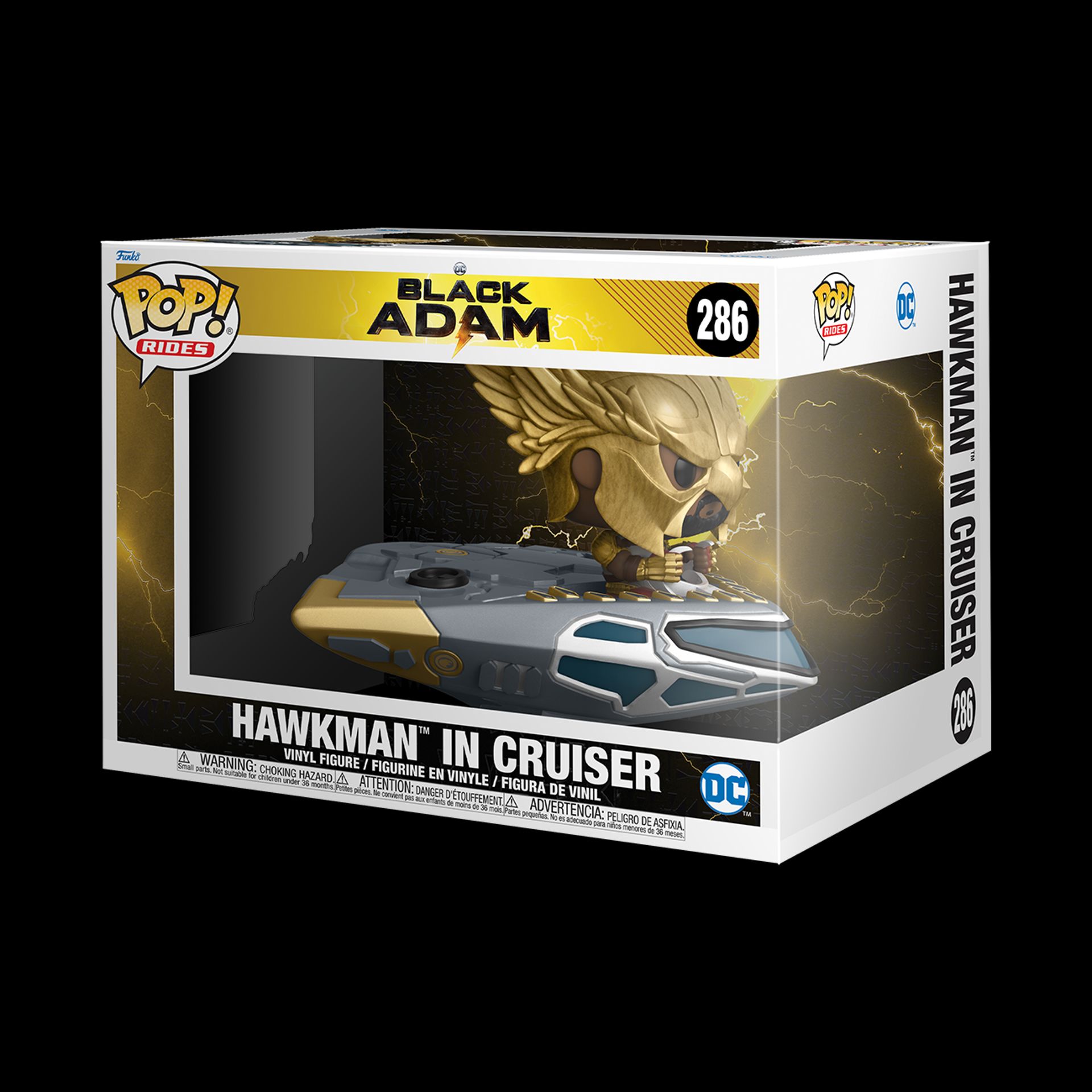 Funko Pop! Rides Super Deluxe: Black Adam - Hawkman in Cruiser