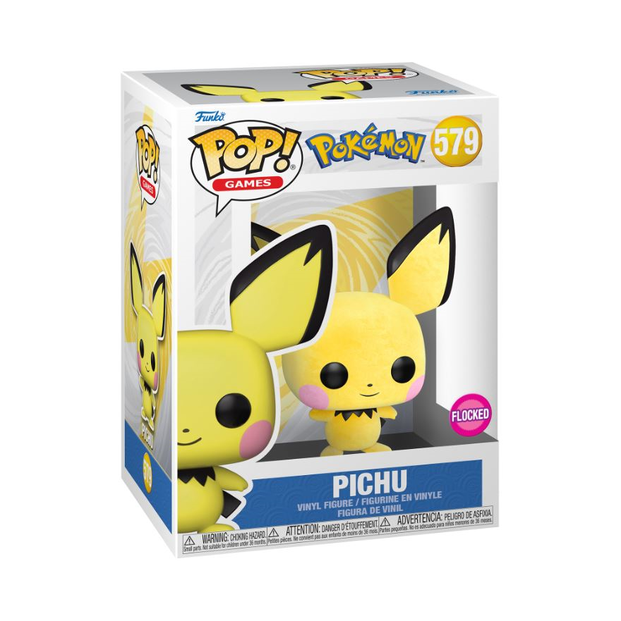 Funko Pop! Games: Pokémon - Pichu Flocked - Smartoys Exclusive -