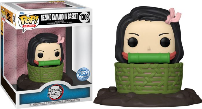 Demon Slayer: Kimetsu no Yaiba POP! Deluxe Vinyl figurine Nezuko Kamado in Basket Exclusive