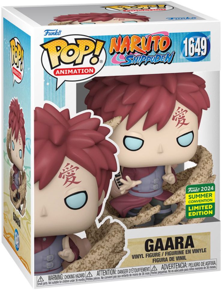 Naruto Shippuden POP! Animation Gaara SDCC 2024 Exclusive