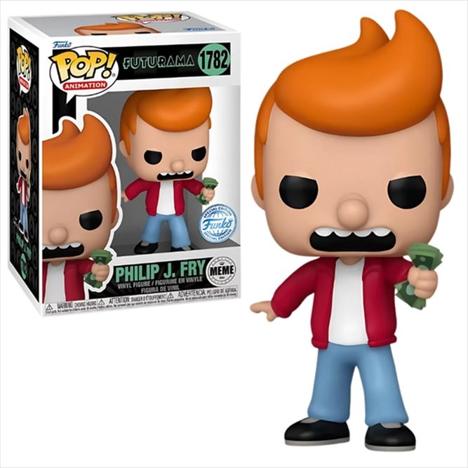 Funko Pop! TV: Meme - Fry - Futurama - Exclusivité Amazon