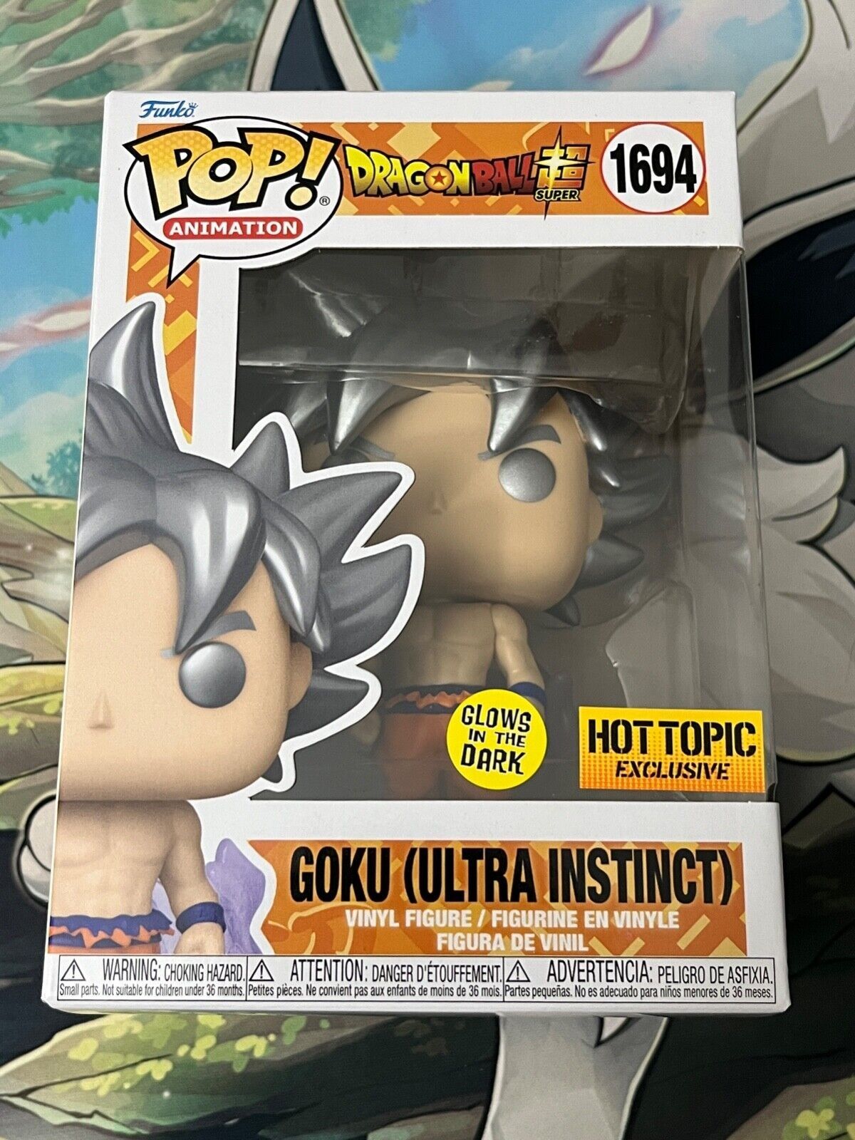 Funko Dragon Ball POP! Animation Goku (Ultra Instinct) Figurine Vinyle (Phosphorescent)