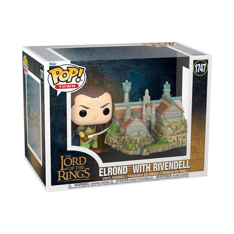 Le Seigneur des anneaux POP! Town Vinyl figurine Elrond & Rivendell 9 cm