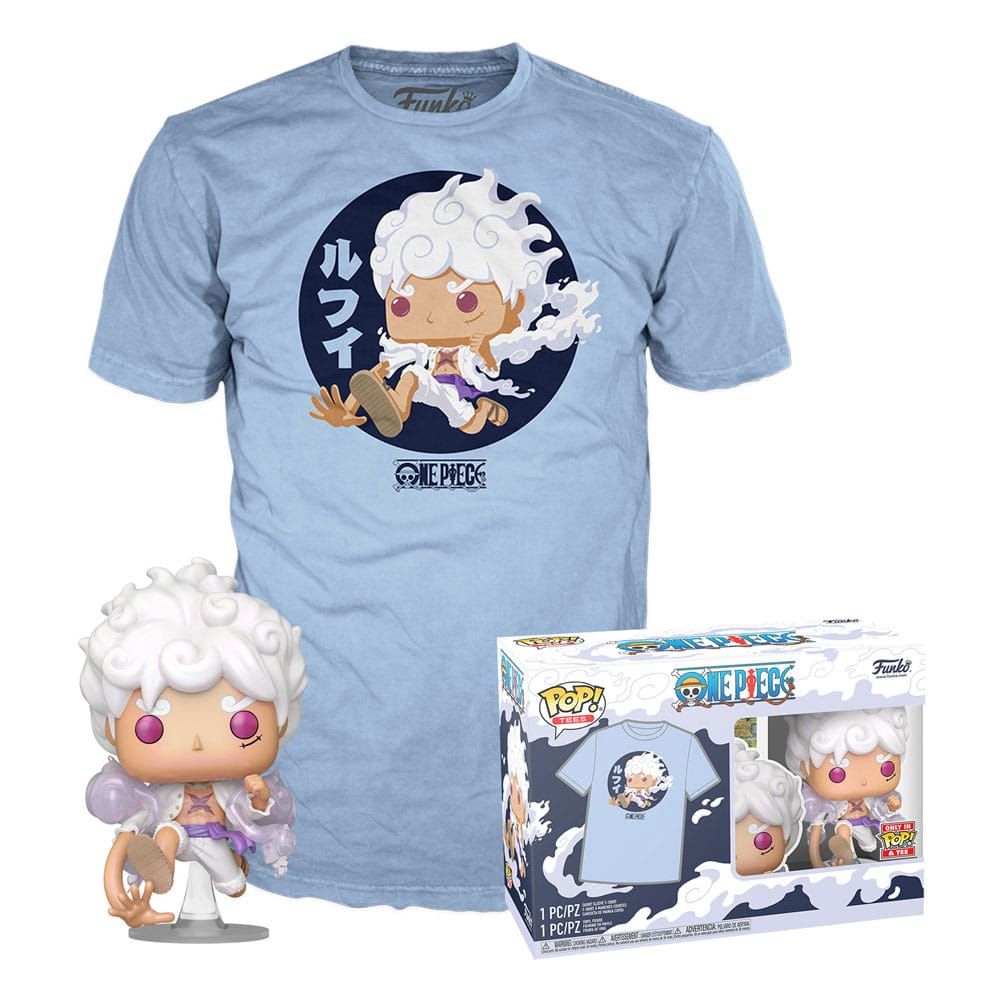 One Piece POP! & Tee set figurine et T-Shirt Luffy Fifth Gear