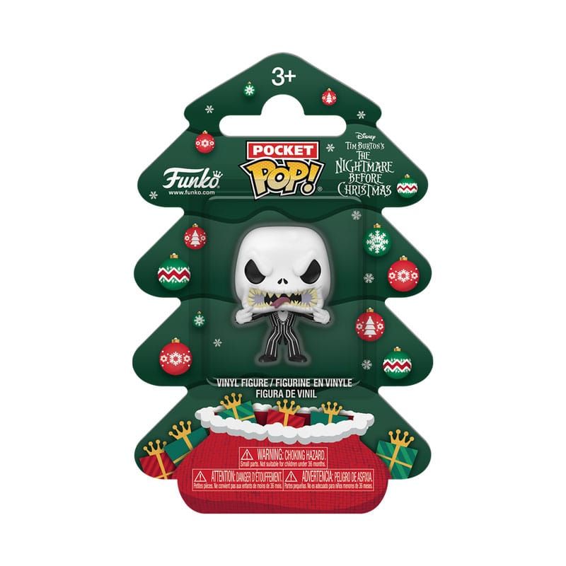 L\'Étrange Noël de monsieur Jack Holiday 2025 porte-clés Pocket POP! Vinyl Jack Tree Holiday Box 4 cm