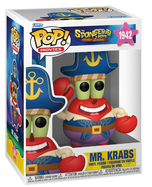 SpongeBob SquarePants POP! Vinyl figurine Mr. Krabs (Pirate) 9 cm