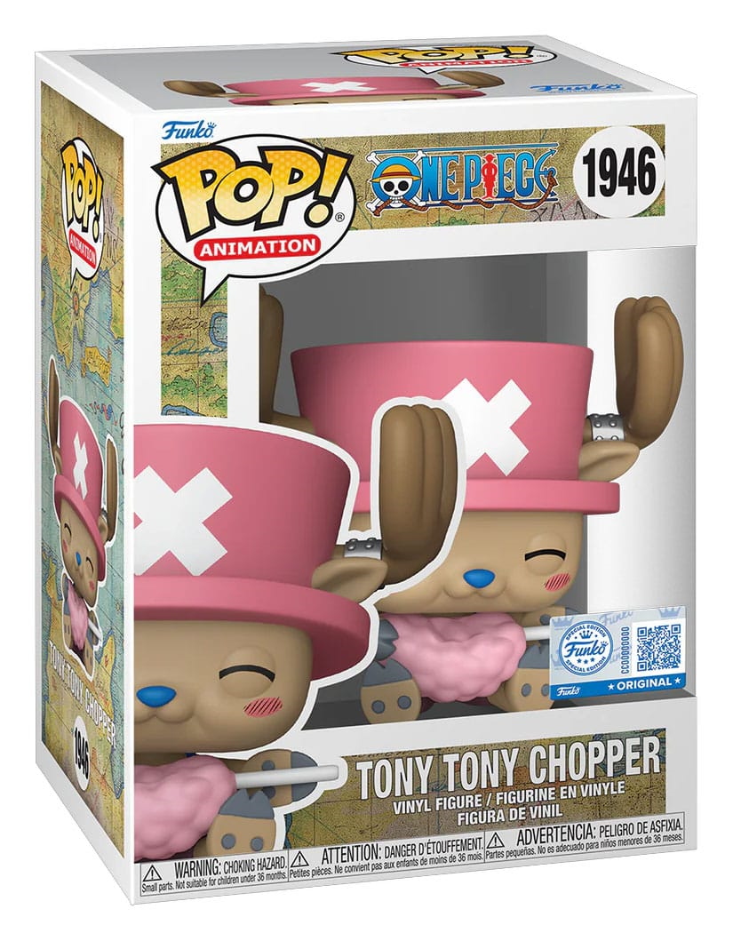 Funko Pop! Animation : One piece - Tony Tony Chopper barbe a papa