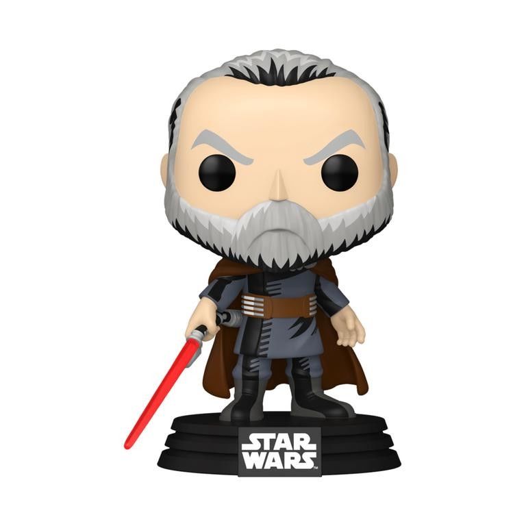 Star Wars Funko POP! Comte Dooku Rétro Figurine Vinyle - 9 cm