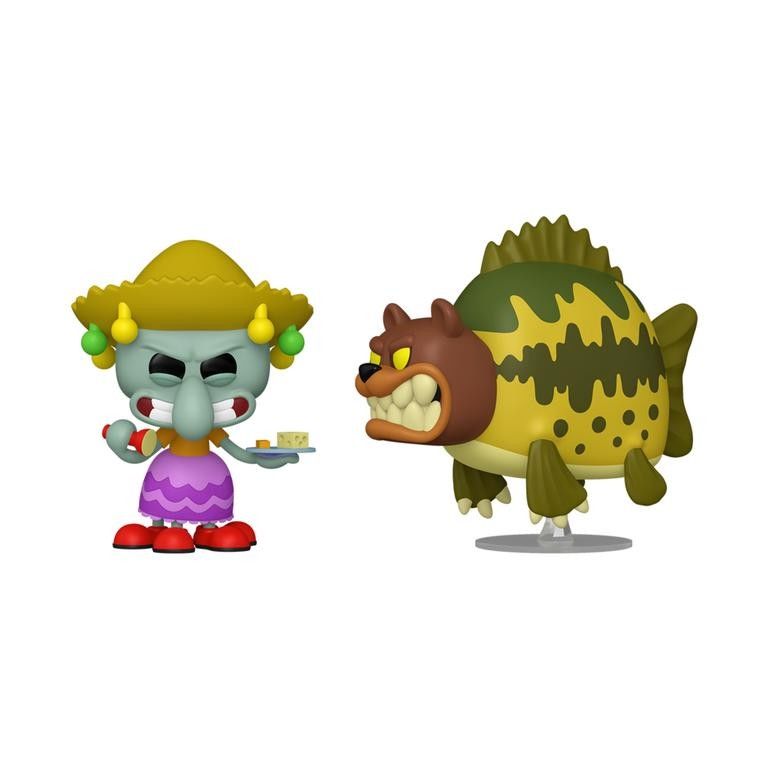 Bob l'éponge pack 2 POP! Animation Vinyl figurine Squidward & Sea Bear 9 cm