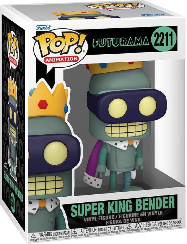 Funko Pop! Animation Futurama Super King Bender Vinyl Figure #2211