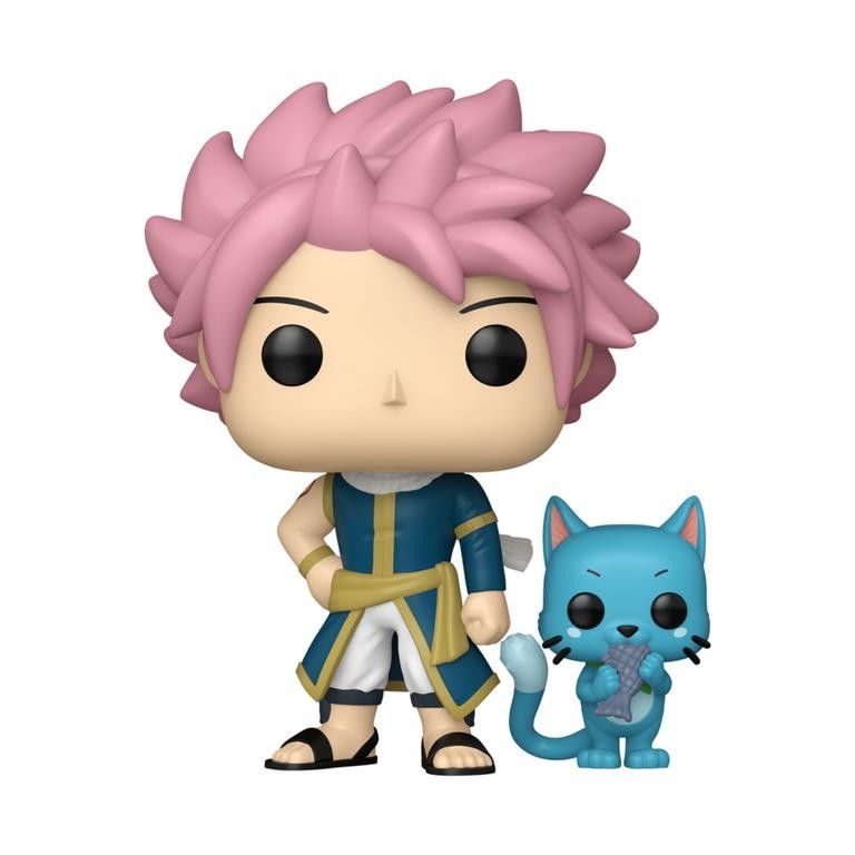 Fairy Tail 100 Years Quest Funko POP! Natsu Dragneel avec Happy Buddy Figurine Vinyle - 9 cm