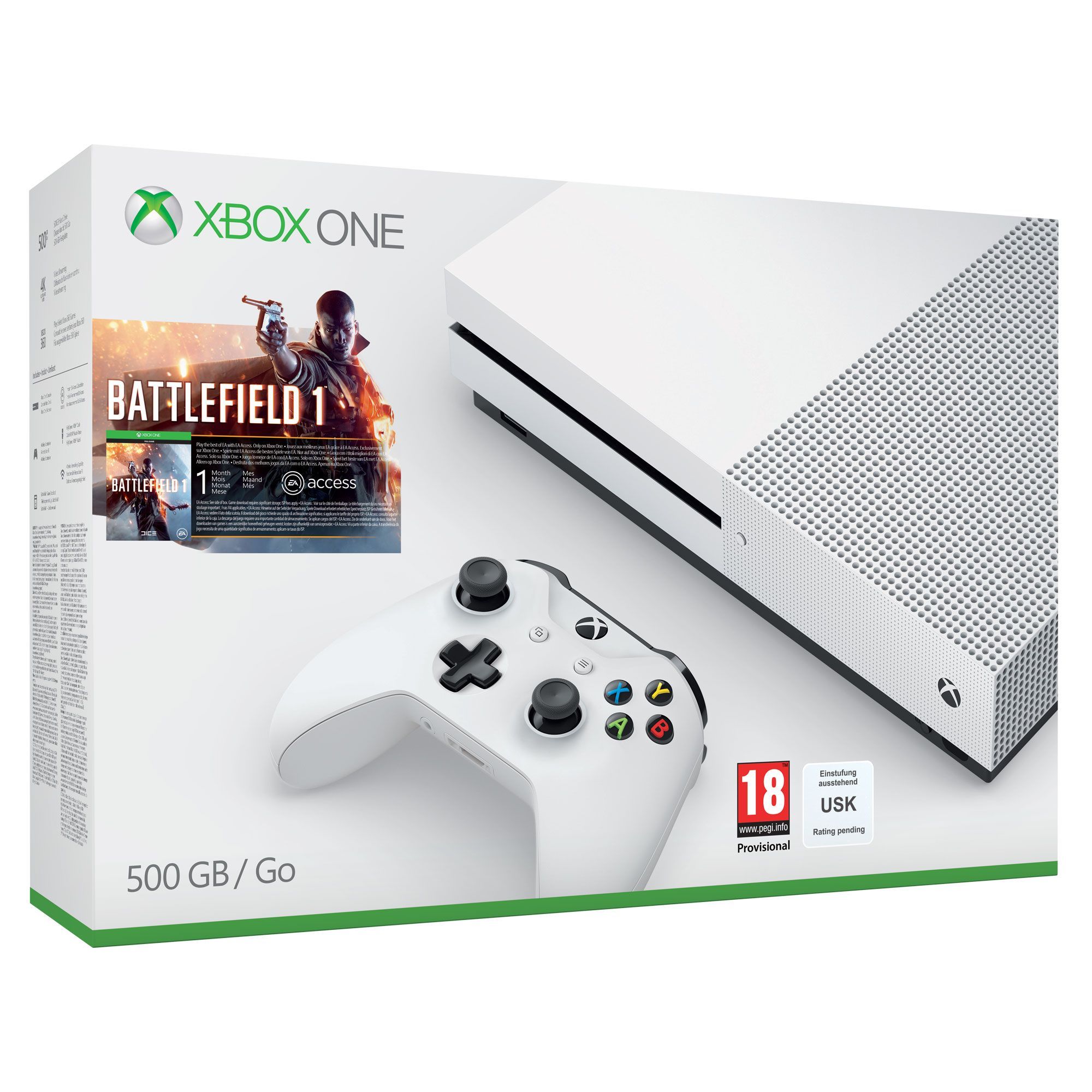 Xbox One S 500GB White