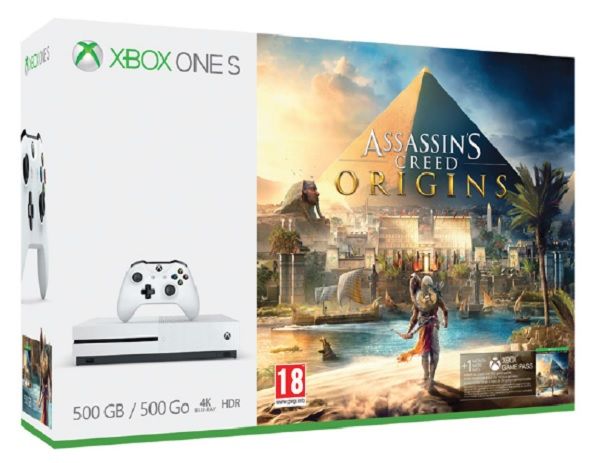 Xbox One S 500GB White + Assassin\'s Creed Origins