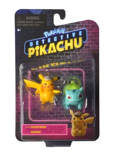 Pokémon Detective Pikachu Figurines Pikachu et Bulbizarre