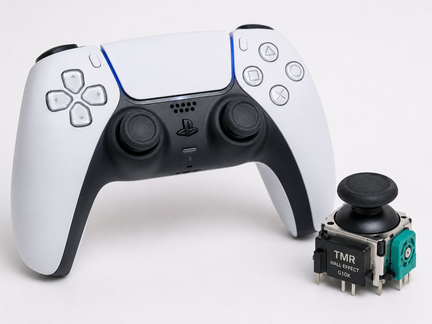 Manette DualSense PS5 Modifiée – Joysticks Hall Effect Anti-Drift Premium